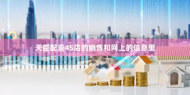 天臣配资4S店的销售和网上的信息里