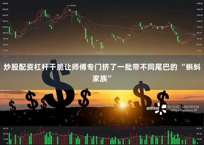 炒股配资杠杆干脆让师傅专门挤了一批带不同尾巴的 “蝌蚪家族”